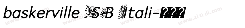 baskerville SB Itali字体转换